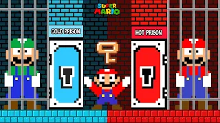 King Rabbit: Mario Hot vs Cold Prison Challenge!