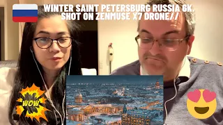 🇩🇰NielsensTV2 REACTS TO 🇷🇺Winter Saint Petersburg Russia 6K. Shot on Zenmuse X7 Drone//WOW😱