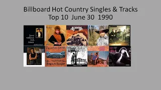 Billboard Hot Country, Top 10 Jun. 30,  1990