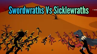 Clubman And Elite Swordwrath Army Vs Sicklebear And Sicklewrath Army Stick War Legacy Mods Funny