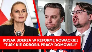 Bosak uderza w reformę Nowackiej. "Tusk nie odrobił pracy domowej!"