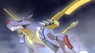 Digimon Survive Indonesia - WereGarurumon Mega Evolve to Metal Garurumon