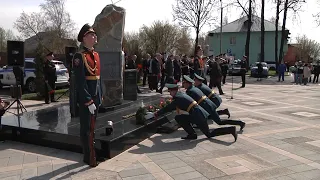 Сотрудники МВД России возложили цветы к памятнику стражам правопорядка, погибшим в годы ВОВ