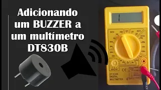 Adicionando BUZZER no Multimetro DT-830B