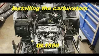 How to install the carburetors on a GL1500