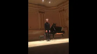 Alexandre Kantorow plays in Carnegie Hall  New York