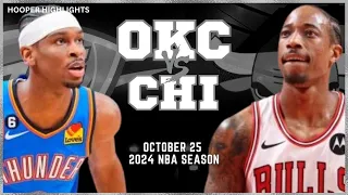 Oklahoma City Thunder vs Chicago Bulls Full Game Highlights | Oct 25 | 2024 NBA Season