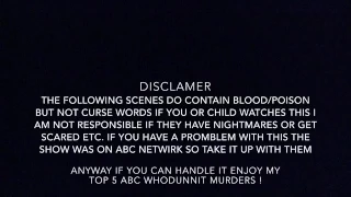 Top 5 ABC whodunnit murder scenes