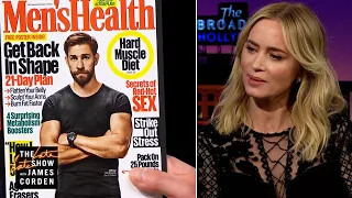 Emily Blunt Breaks Down Men's Magazine Poses