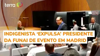 Presidente da Funai é chamado de miliciano e deixa evento em Madrid