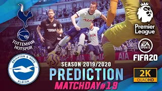 TOTTENHAM vs BRIGHTON | EPL 2019/2020 Prediction ● Matchday 19 ● FIFA 20 | RetroGAMEz