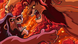 Happy Colour - Colour by Number. Disney The Lion King 👑🦁 - Simba VS Scar Scene 🦁🔥💢 #shorts #Coloring