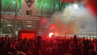 Allez Allez Allez nach Derbysieg, Nordkurve - Borussia Mönchengladbach vs 1. FC Köln - Borussia Park