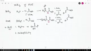 contrasting the Wittig and Horner-Wadsworth-Emmons reaction