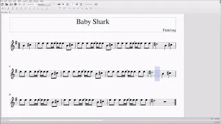 Baby Shark for Alto/Bari Sax Sheet Music