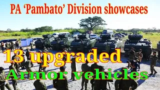 Philippine Army's "Pambato" Division Showcases 13 Upgraded Armor Vehicles