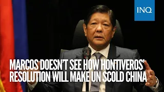 Marcos doesn’t see how Hontiveros’ resolution will make UN scold China