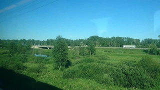 Ростов Великий - Ярославль из окна поезда (весь путь)