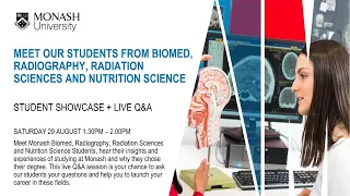 Meet our students from Biomed, Radiography, Radiation Sciences and Nutrition Science