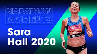 Sara Hall's epic finish at the 2020 London Marathon!