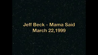 Jeff Beck - Mama Said