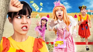 Kaya VS Bangkrut VS Giga Kaya Di Squid Game Lampu Hijau Lampu Merah | Baby Doll Channel Indonesia