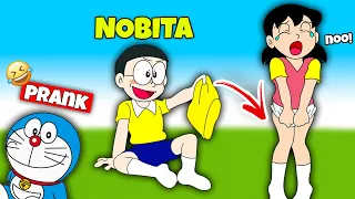 Nobita Prank with Shizuka🤣😂 || Funny Game Prank Life || Shinchan and Nobita Game