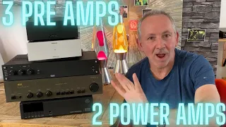 Pre amp /power amp combos make or break systems.