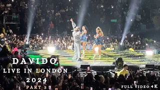 DAVIDO LIVE IN LONDON 2024, The O2 London (4K) (PART 3) | KIZZ DANIEL, KAMO MPHELA, MUSA KEYS