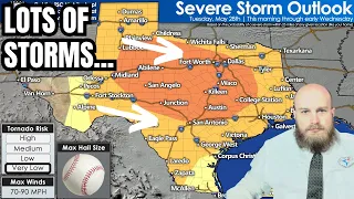 Texas Braces For More Severe Storms: Multiple Waves To Hit Today Through Wednesday Morning