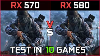 RX 570 4Gb Vs RX 580 4GB Test In 10 Games | 2020