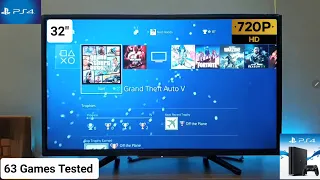 PS4 Slim 63 Games Tested on 720p TV (2023)