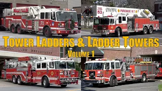 Fire Trucks Responding Compilation: Tower Ladders & Ladder Towers (Volume 1)