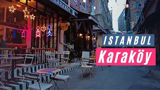 Karaköy Evening Walking Tour - Istanbul | October 2021 - 4K Istanbul City