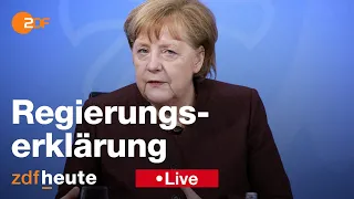 Regierungserklärung von Kanzlerin Merkel