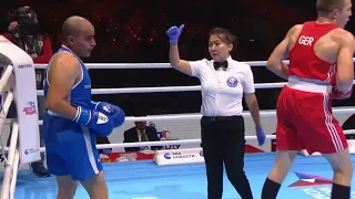 Preliminaries (75kg) MERSLJAKOV Andrej (GER) vs ABDULLA MOHAMMED MOHAMMED (QAT) /AIBA World 2019