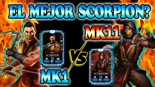 EL MEJOR SCORPION? SCORPION MK11 VS SCORPION MK1 Mortal Kombat Mobile