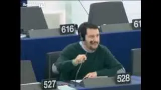 Figuraccia di Salvini "sei un fannullone!"Parola di Tarabella europarlamentare Belga