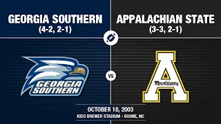 2003 Week 7 - Georgia Southern at Appalachian State