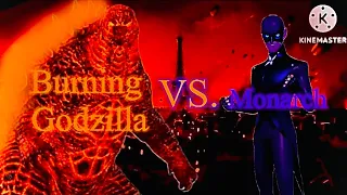 Burning Godzilla vs. Monarch || (MonsterVerse vs. Miraculous Ladybug) #legendarygoji #hawkmoth