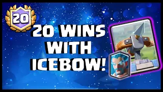 I BEAT 20 WIN CHALLENGE WITH ICEBOW! CLASH ROYALE 20 WIN CHALLENGE! 😱🔥