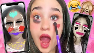 MEUS FÃS DESENHARAM A MINHA MAKE! *deu tudo errado*🤡