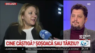 Întâlnire de gradul ZERO între Diana Şoşoacă şi Claudiu Târziu în platoul Antena 3. Cei doi