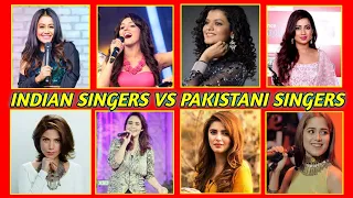 Indian Female Singers Vs Pakistani Female Singers Comparison songs without battle voice.