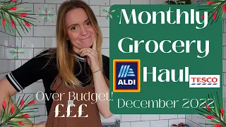 December 2022 monthly grocery haul OVER BUDGET| everything we bought in December | FRUGAL | BUDGET |