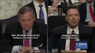James Comey is asked about obstruction of justice (C-SPAN)