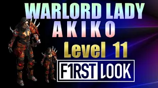 War Commander Warlord Lady Akiko Level 11 First Look !!!