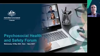 Comcare Psychosocial Health and Safety Forum - 15 May 2024
