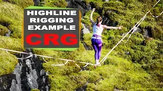 Highline Rigging Example - Consumnes River Gorge (CRG), California