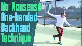 One Handed Backhand Technique - How To Develop The Perfect Swing